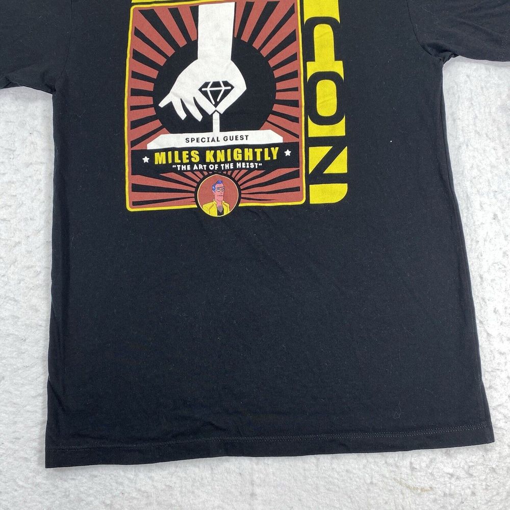 Rick & Morty Adult Small Heist-Con Miles Knightly Adult Swim Graphic T Shirt - Picture 10 of 10